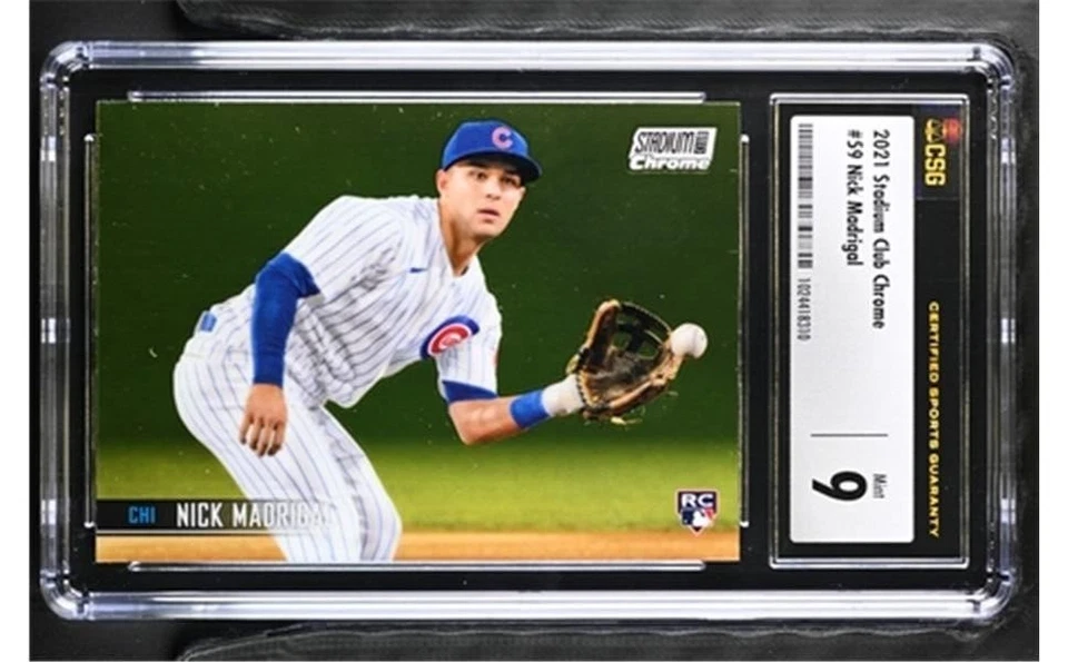2021 Topps Stadium Club Chrome 59 Nick Madrigal RC CSG 9 Mint - Image 1 of 1