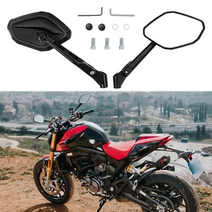 Motorcycle Rearview Side Mirrors For Ducati Monster 696 796 797 821 937 950 1200 - Picture 1 of 13