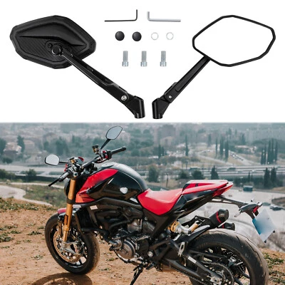 Motorcycle Rearview Side Mirrors For Ducati Monster 696 796 797 821 937 950 1200 - Image 1 of 4