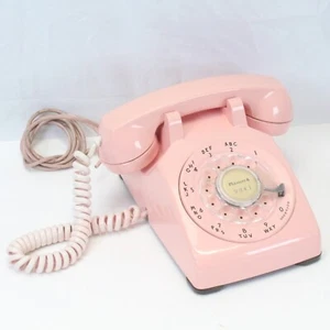 Pink Western Electric 500 Desk Rotary Phone 1963 Working Antique - Picture 1 of 13