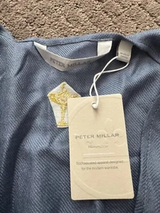 Peter Miller Women’s Style LS23A05 Blue Silk/Cashmere Cape Shaw Size Y $280 - Picture 1 of 3