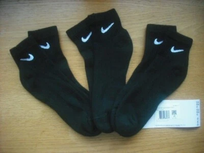 Calcetines tobilleros NIKE para hombre nuevos con etiquetas 3prs Everyday DRI-FIT cojín negro XL (12-15) Foto 1 de 2