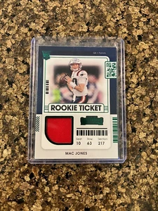 2021 Contenders #RTS-MJO Mac Jones RC Rookie Patch Green Patriots - Picture 1 of 2