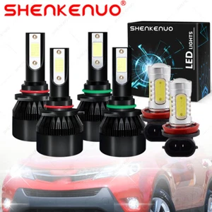 Para For Toyota RAV4 2006-2012 Combo LED Headlight Hi / Lo+Kit de luz antiniebla - Foto 1 di 9