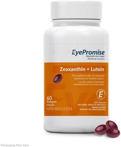 EyePromise Zeaxanthin + Lutein Eye Vitamin - 60 Softgels Capsules Made with ... - Picture 1 of 8