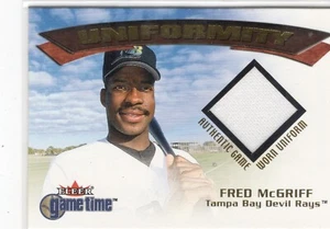 Fred McGriff 2001 Fleer Game Time Uniformity HOF Game Worn Uniform Card!! - Picture 1 of 2