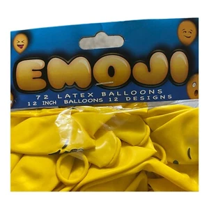 Emoji Latex Balloons 72 Balloons Bundle Great for Parties - Picture 1 of 1