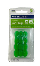 Flents Seal-Rite Kid's Silicone Ear Plugs 6 pairs Green