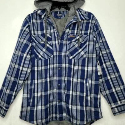 Smith's Workwear Sherpa Lined Flannel Shirt Jacket Size Medium - Image 1 of 4