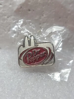 McDonald’s Dr Pepper Employee Crew Lapel Pin Silver Toned Clutch Back NIP - Image 1 of 4