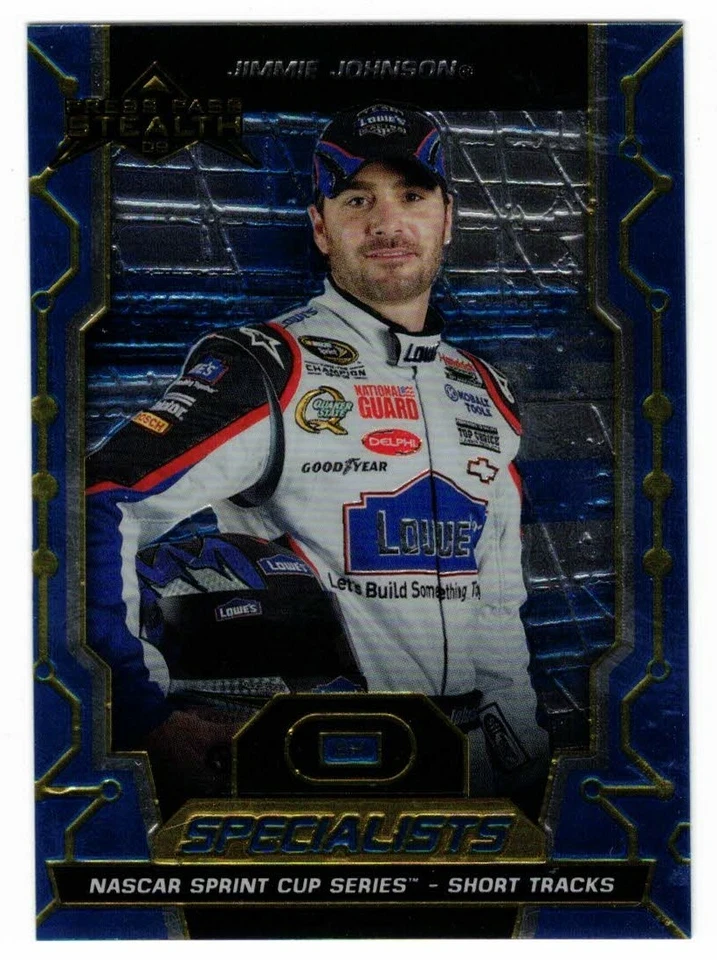 2009 Press Pass Stealth Chrome #74B Jimmie Johnson Variation Short Print SP #74 - Image 1 of 1