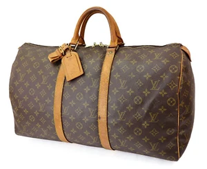 Authentic LOUIS VUITTON Keepall 50 Monogram Duffel Bag #61000 - Picture 1 of 14