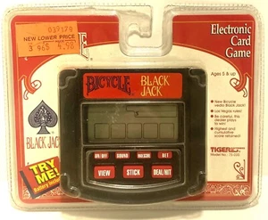 1994 Tiger Bicycle Video Black Jack Electronic Card Game New Sealed 75-035 - Picture 1 of 2