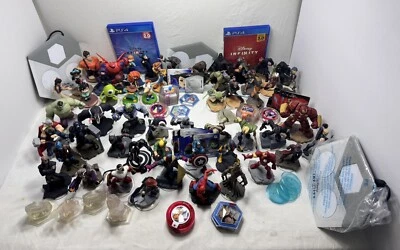 Huge 150+ Lot Disney Infinity Figures Characters Disk Cards PS4 Games Portals - Image 1 of 4