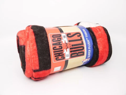 Northwest NBA Chicago Bulls Micro Raschel Super Plush Throw One Size, Multicolor Cover