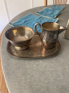 BLACK, STARR AND GORHAM SUGAR BOWL AND CREAMER - Picture 1 of 12