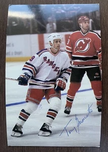 Vintage New York Rangers TONY GRANATO Signed Autograph Official Postcard - Picture 1 of 2