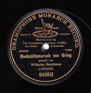 Backhaus. Grieg (Troldhaugen)+Weber (Perpetuum mobile). Predog 045512/3. NM(-) - Picture 1 of 2