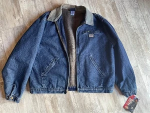 Unworn Men’s 2XL Dickies Blanket Lined Jean Jacket w/ Corduroy Collar - Picture 1 of 9