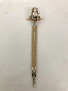 Vintage Toledo Spain Sword Style Letter Opener with Flamenco Dancers Ornate Hilt - Bild 1 von 12