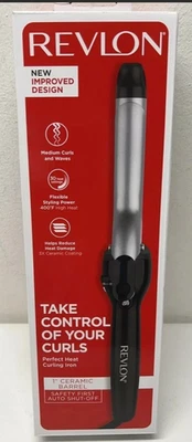Revlon Perfect Heat Curling Iron Ceramic 1" Ceramic Barrel 30 Heat Settings - Image 1 of 2