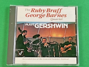 The Ruby Braff George Barnes Quartet Plays Gershwin Music CD VG+ Cond NEW CASE - Picture 1 of 5