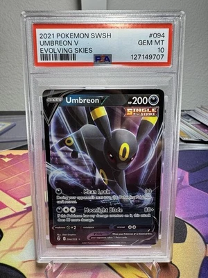 Umbreon V 094/203 Evolving Skies Holo PSA 10 - Image 1 of 2