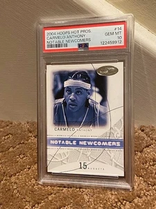 2004 Hoops Hot Prospects Notable Newcomers Carmelo Anthony PSA 10 Card POP1 - Bild 1 von 1