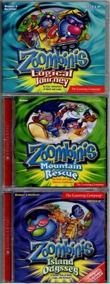 3 Zoombinis Logical Journey Mountain Rescue Island Odyssey Pc All Sealed New XP - Image 1 of 2