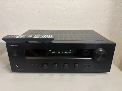 Onkyo TX-8020 2 Stereo Receiver Black With Remote, Excellent Condition Bundle - Image 1 of 4