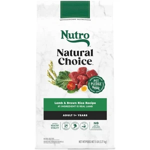 Nutro Natural Choice Adult Dry Dog Food, Lamb and Brown Rice Recipe, 5 lbs. - Picture 1 of 9