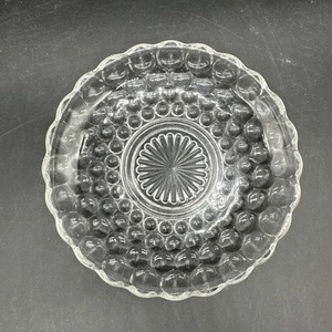 "Plato de burbujas transparente vintage Anchor Hocking 5 1/2"" desierto/pan ensalada pequeña" - Imagen 1 de 6