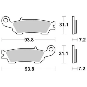 Pastillas De Freno Racing SBS 840 RSI Yamaha YZ F (F-CJ18C-1SL) 450 2015 - Imagen 1 de 4