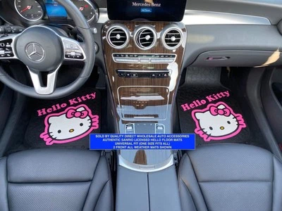 Hello Kitty Sanrio Collage 2 UNIVERSAL Rubber FRONT Floor Mats Set BEST Gift - Изображение 1 из 4
