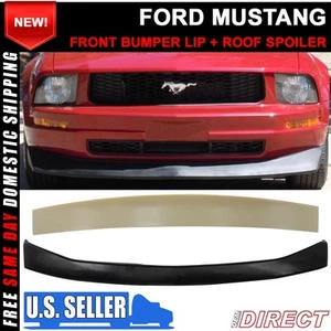 05-09 Ford Mustang V6 Cv Labio Delantero Mentón Divisor + DSR Techo Alerón Combo - Imagen 1 de 6