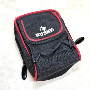 Husky Tool Belt Pouch for Measuring Tape & More - Red & Black - Picture 1 of 6