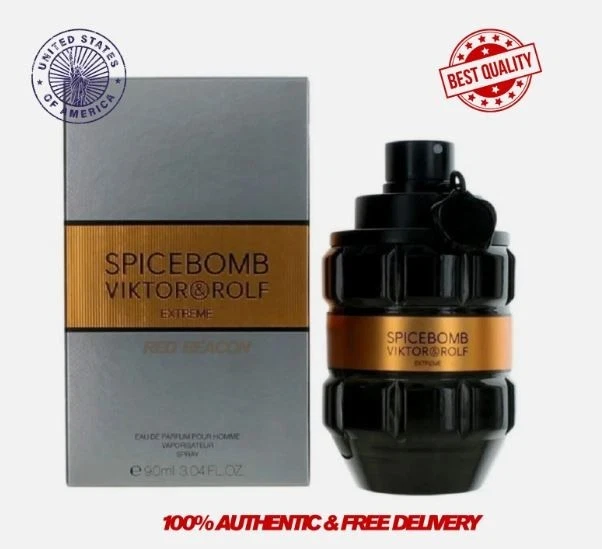 Spicebomb Extreme de Viktor & Rolf 3,04 oz Eau De Parfum Colônia Masculina Nova Na Caixa - Imagem 1 de 4
