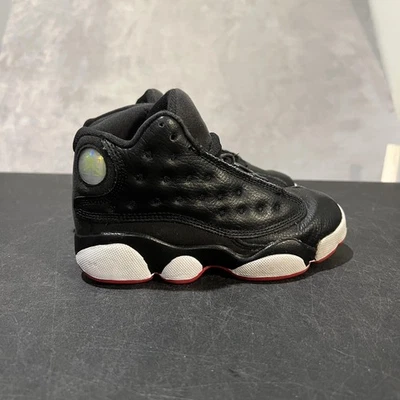 Zapatos Jordan Niño Pequeño Talla 11C Negro Rojo Air Jordan 13 Retro Playoff DJ3005-062 Foto 1 de 4