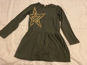 Love at First Sight Girls Gray Star Tunic Shirt Dress Size Small (6/6X) - Picture 1 of 4