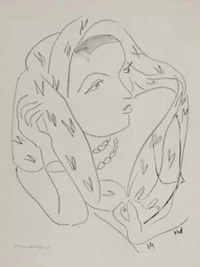 Henri MATISSE : La conspiratrice, Lithographie signée - Picture 1 of 5