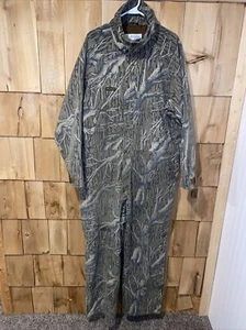 VTG Columbia Men's Mossy Oak Original Camo Insulated Hunting Coveralls Sz:XL - Picture 1 of 16
