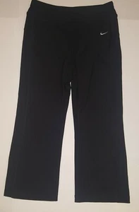 Nike Dri Fit Women's Pants Black Running Athletic Size Small 4-6 w/ 23" Inseam  - Picture 1 of 6