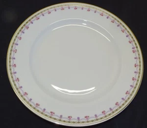Heinrich & Co. 5 Dinner Plates Selb Bavaria Pink Purple Swags - Picture 1 of 6