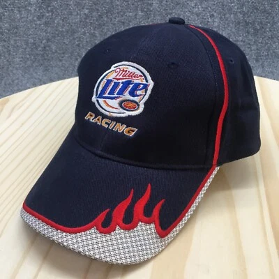 Gorra de béisbol Miller Lite Racing para hombre azul roja talla única oxidada Wallace #2 algodón Foto 1 de 4