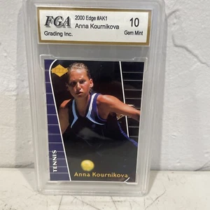 2000 Edge #AK1 Anna Kournikova FGA Graded Gem Mint 10 - Picture 1 of 4