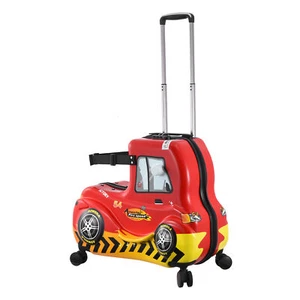 Spinner Luggage Kids Ride-On Roll Suitcase Luggage Bags Wheeled Trolley Red - Picture 1 of 11