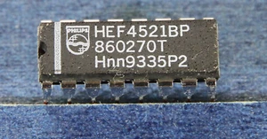 HEF4521BP Philips 24-stufiger Frequenzteiler und Oszillator DIP-16 1 STCK. - Bild 1 von 7