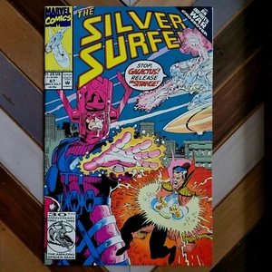 SILVER SURFER #67 VF+ (Marvel 1992) ft GALACTUS, DR STRANGE, NOVA & STARFOX! - Picture 1 of 2