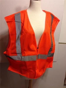 LUMINATOR ORANGE HIGH VISIBILITY SAFETY VEST CL2MOX2 SIZE X2 2XL ANSI/ISEA 107-2 - Picture 1 of 1