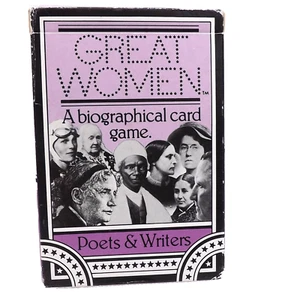 Great Women A Biographical Card Rummy Game American Poets & Writers Large Size - Picture 1 of 6